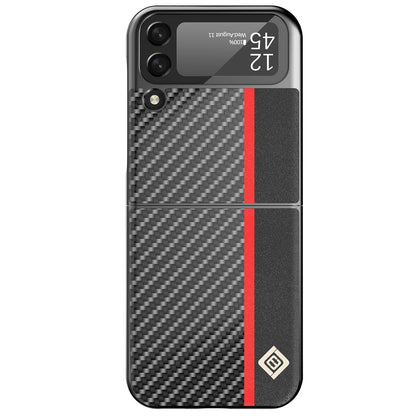 Luxury Carbon Fiber Back Case for Samsung Galaxy Z Flip 3