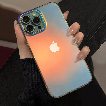 Laser Gradient Matte Case For iPhone