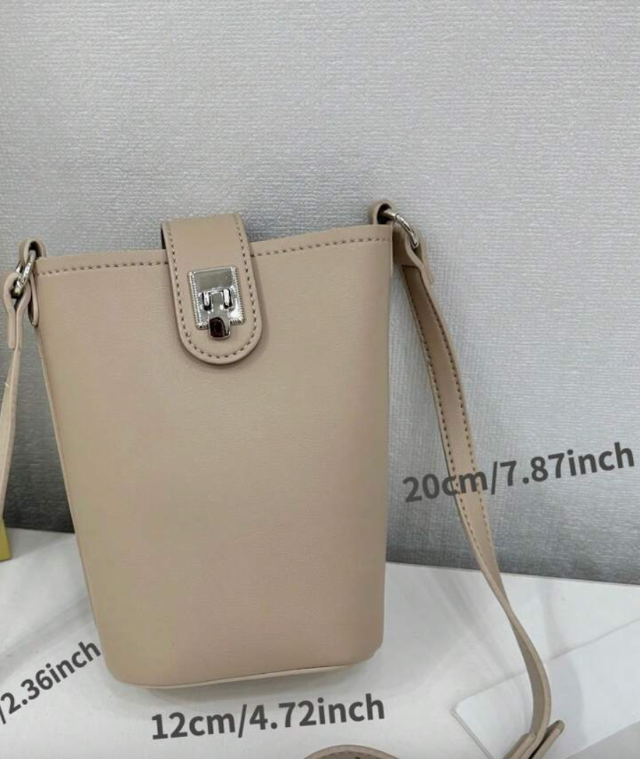 Luxury Leather Minimalist Bucket Handbag For Female