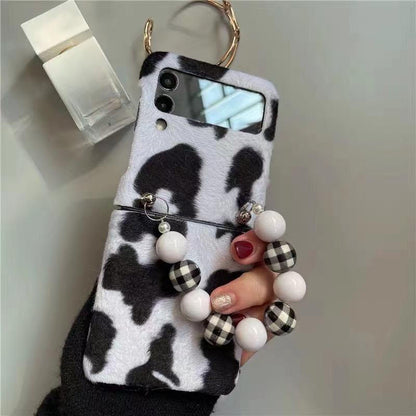 Premium Cow Print Chain Case for Samsung Galaxy Z Flip