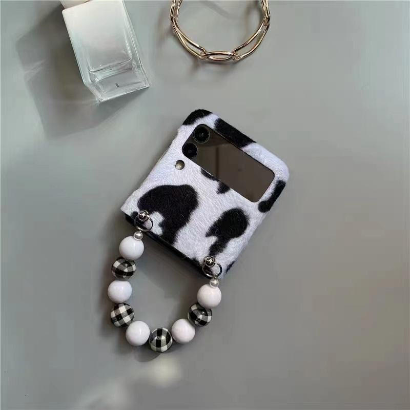 Premium Cow Print Chain Case for Samsung Galaxy Z Flip