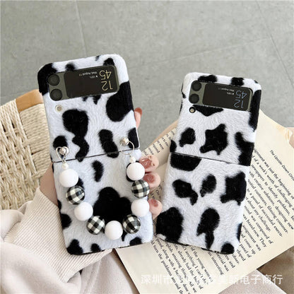 Premium Cow Print Chain Case for Samsung Galaxy Z Flip